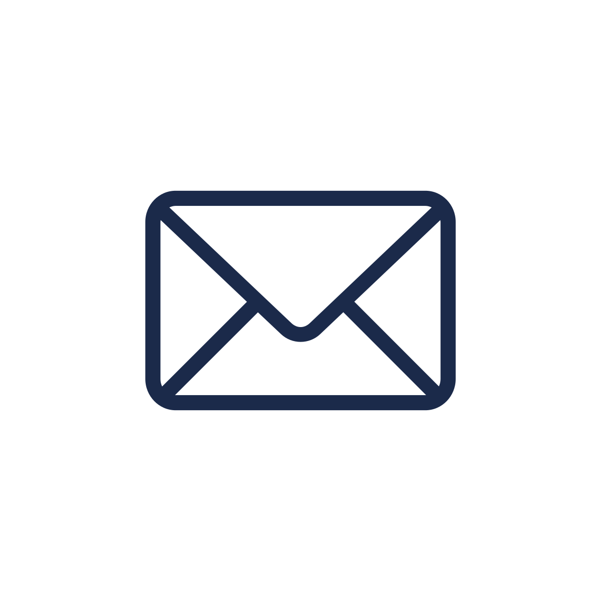 Icon of an envelope or mail.