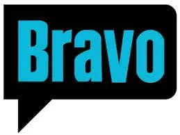 The word "Bravo" in bold blue letters inside a black speech bubble.