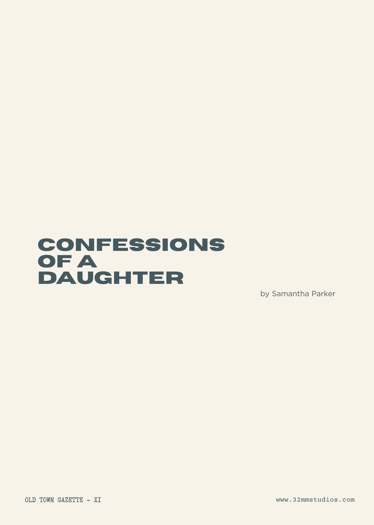 Confession of a Daughter