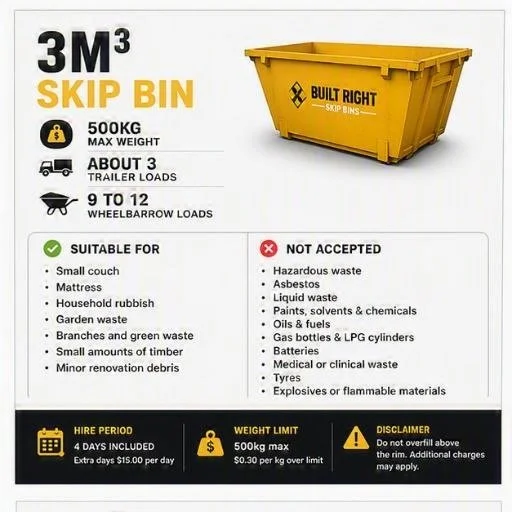 3m³ Skip Bin