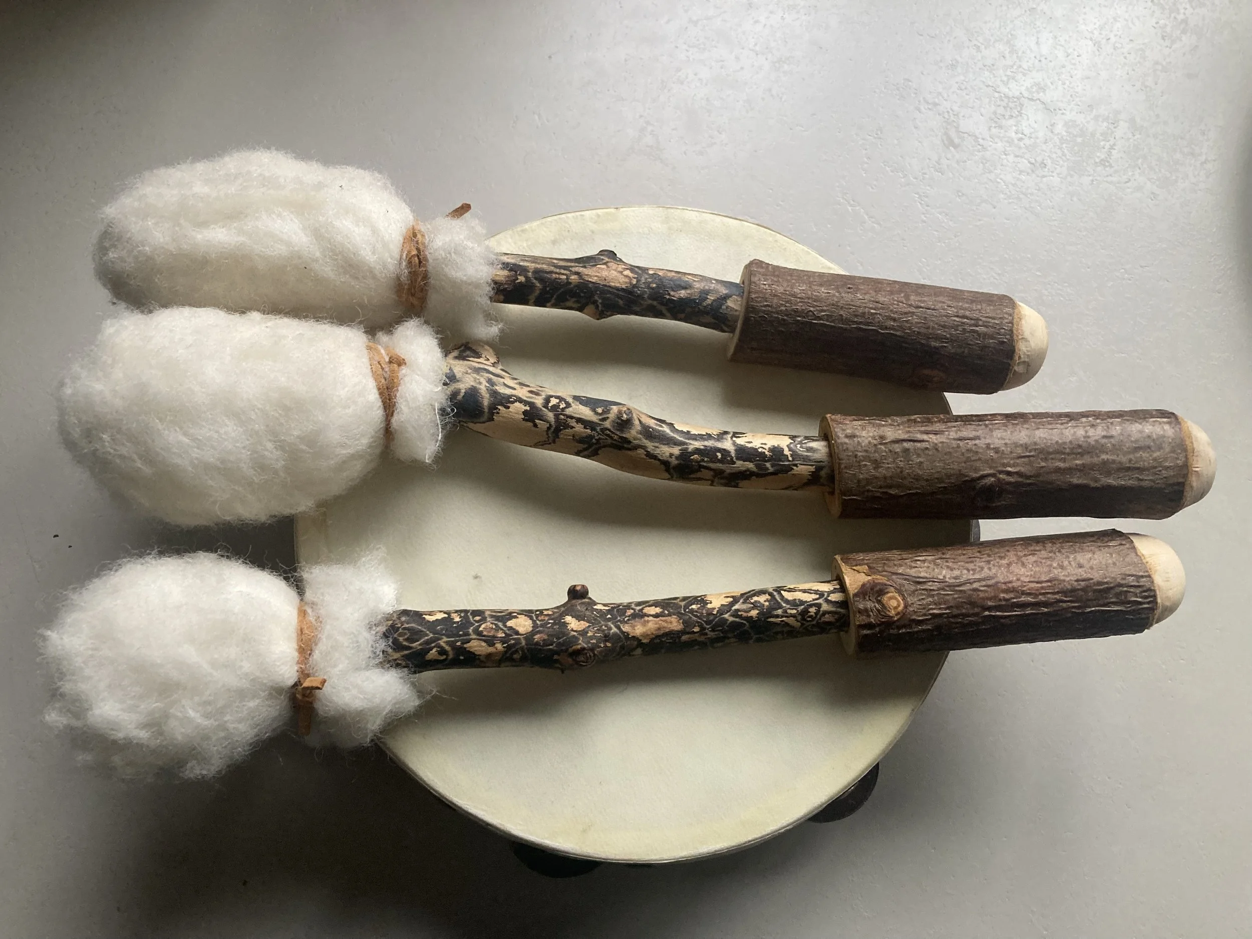 Making a Shamanic drum beater