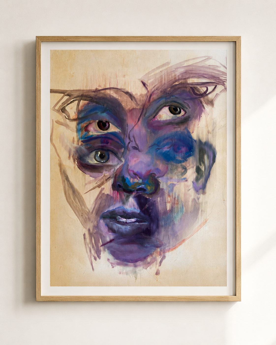 "Moprh," an abstracted oil portrait by Gemma Burridge
