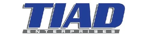 TIAD Enterprises logo with blue and grey text