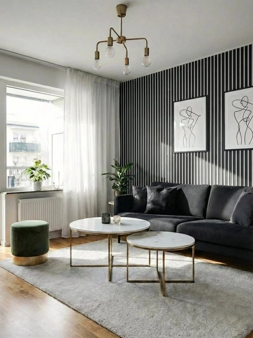 Luxury 3 Sided Black Oak Acoustic Slatwall Panels with Beige Felt