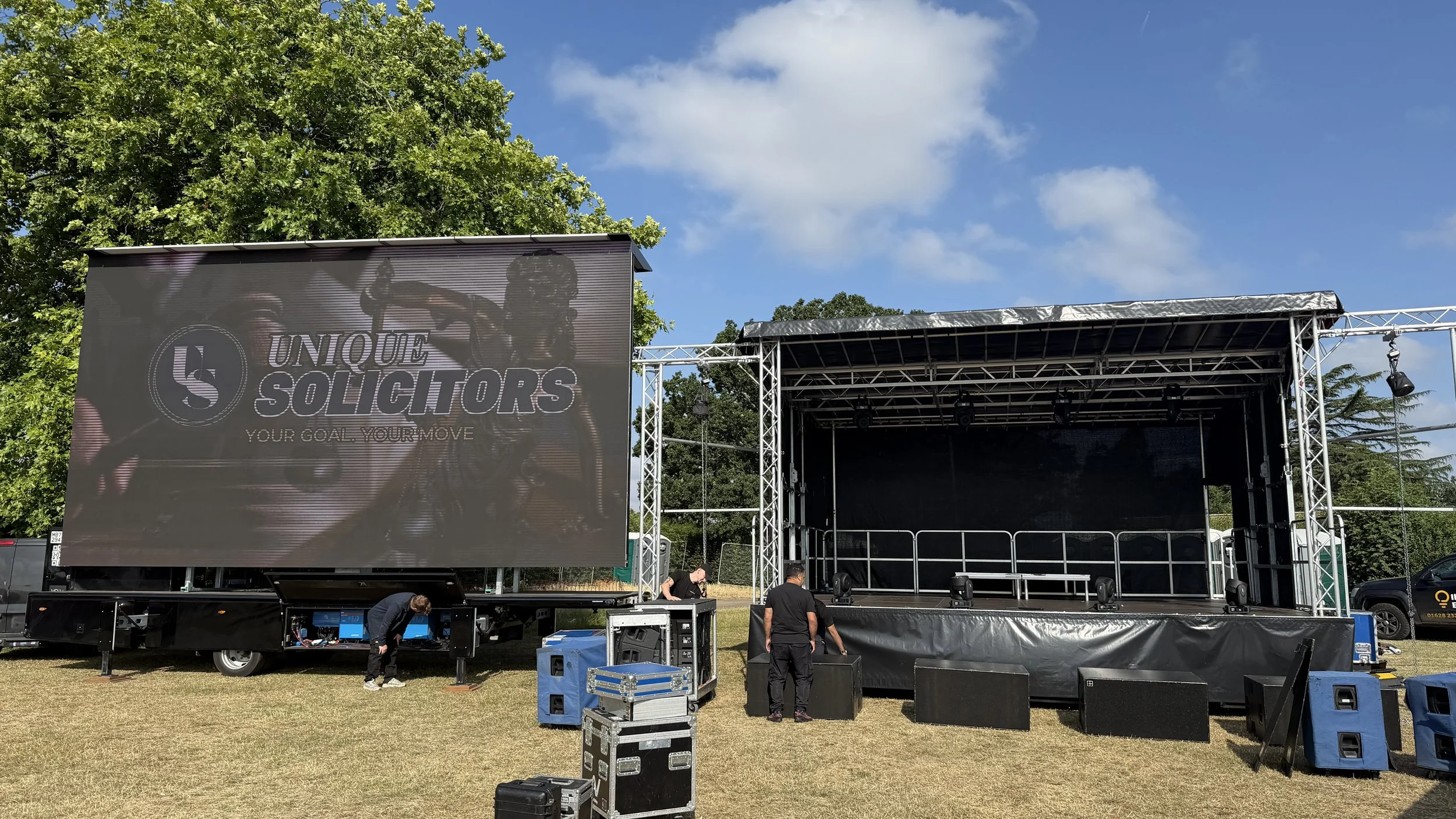 7m x 6m Trailer at Festival of Cricket