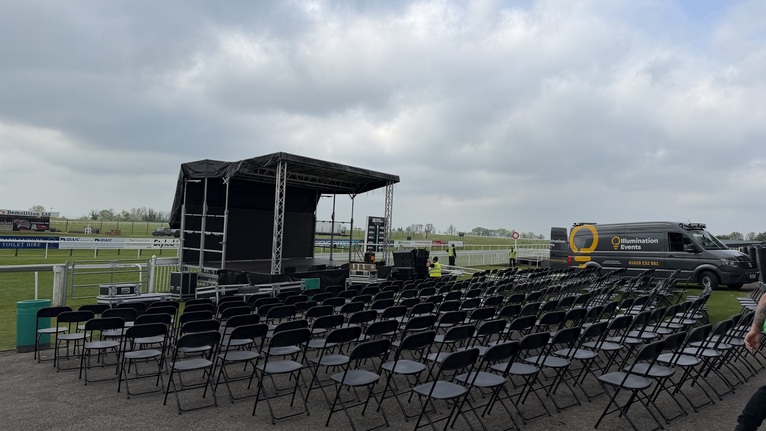 7m x 4m Compact Trailer Stage for FeverUp Drone ArtShow
