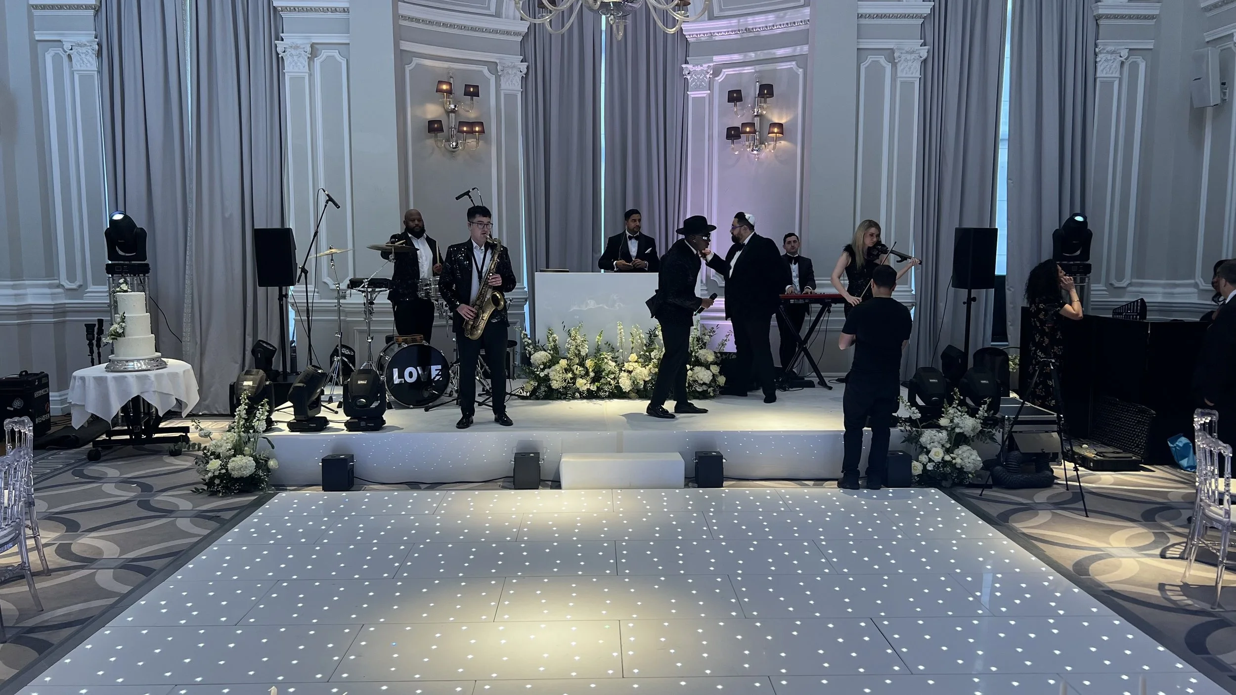 Wedding Stage Hire finished in White