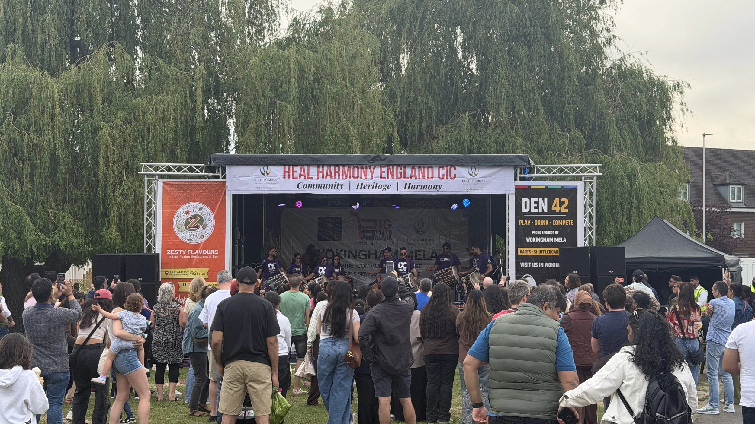 7m  x 6m Trailer Stage at Wokingham Mela