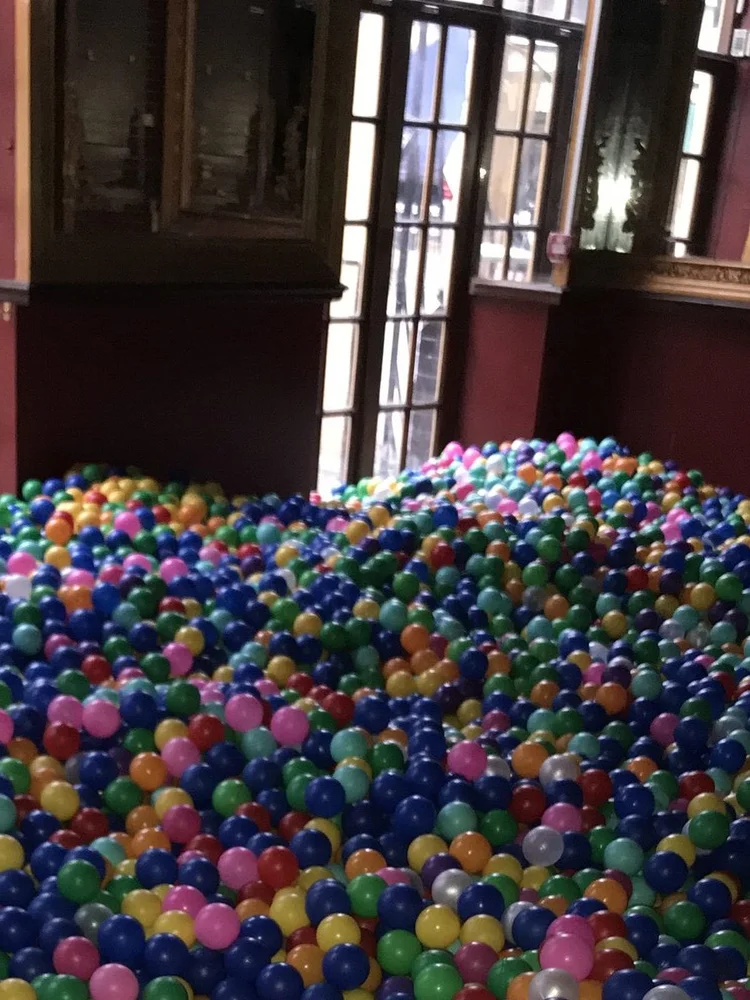 Room filled with colourful balls