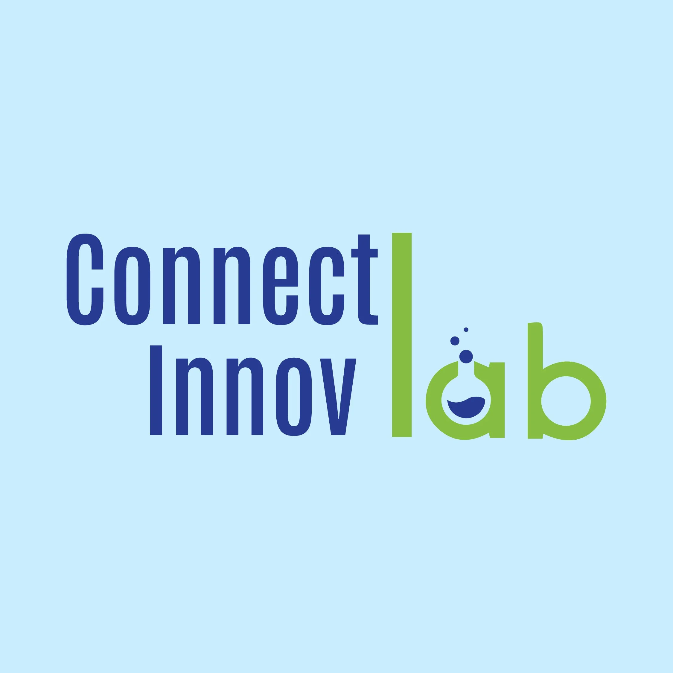Image présentant un centre d'affaires moderne avec le texte 'Connect, Innov, Thrive' en arrière-plan.