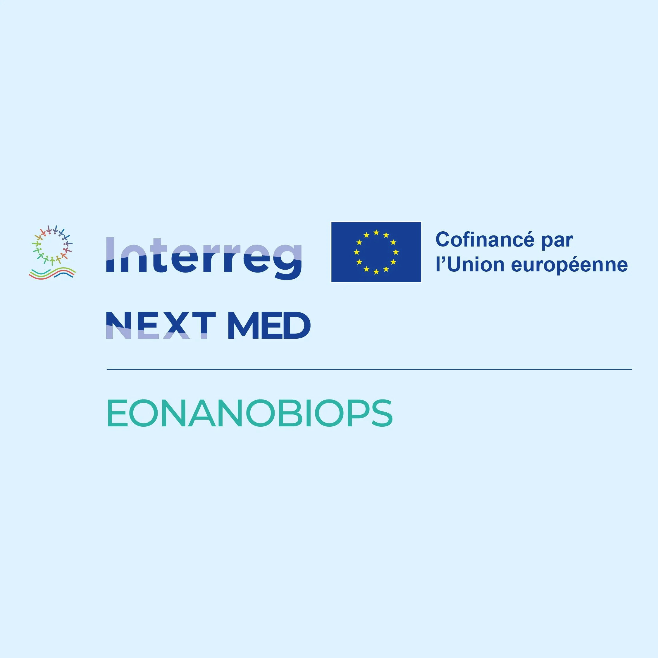 Logo du programme Interreg avec un drapeau de l'Union européenne et du texte en français 'Cofinancé par l'Union européenne'