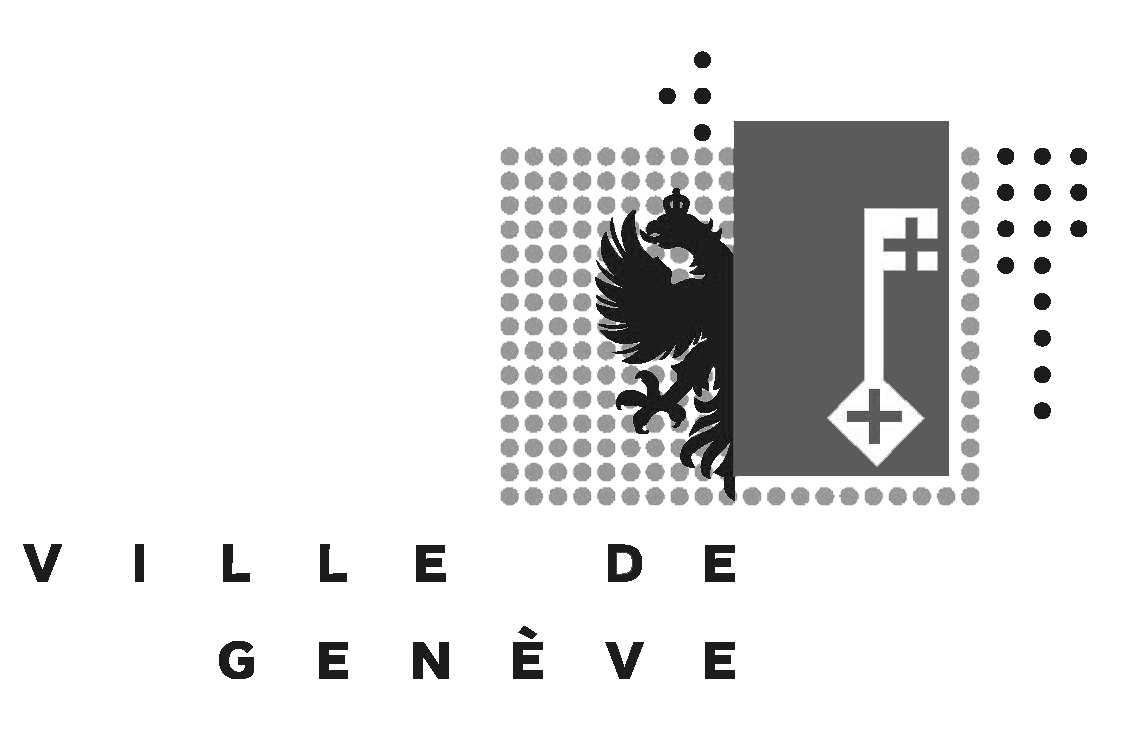Logo of Ville de Genève with eagle and key design.