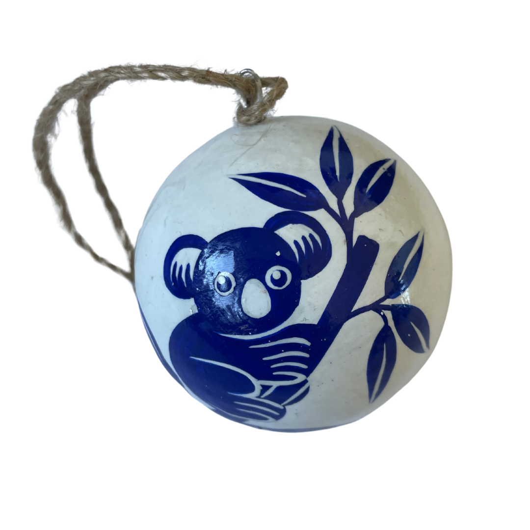 Hand-painted koala bauble