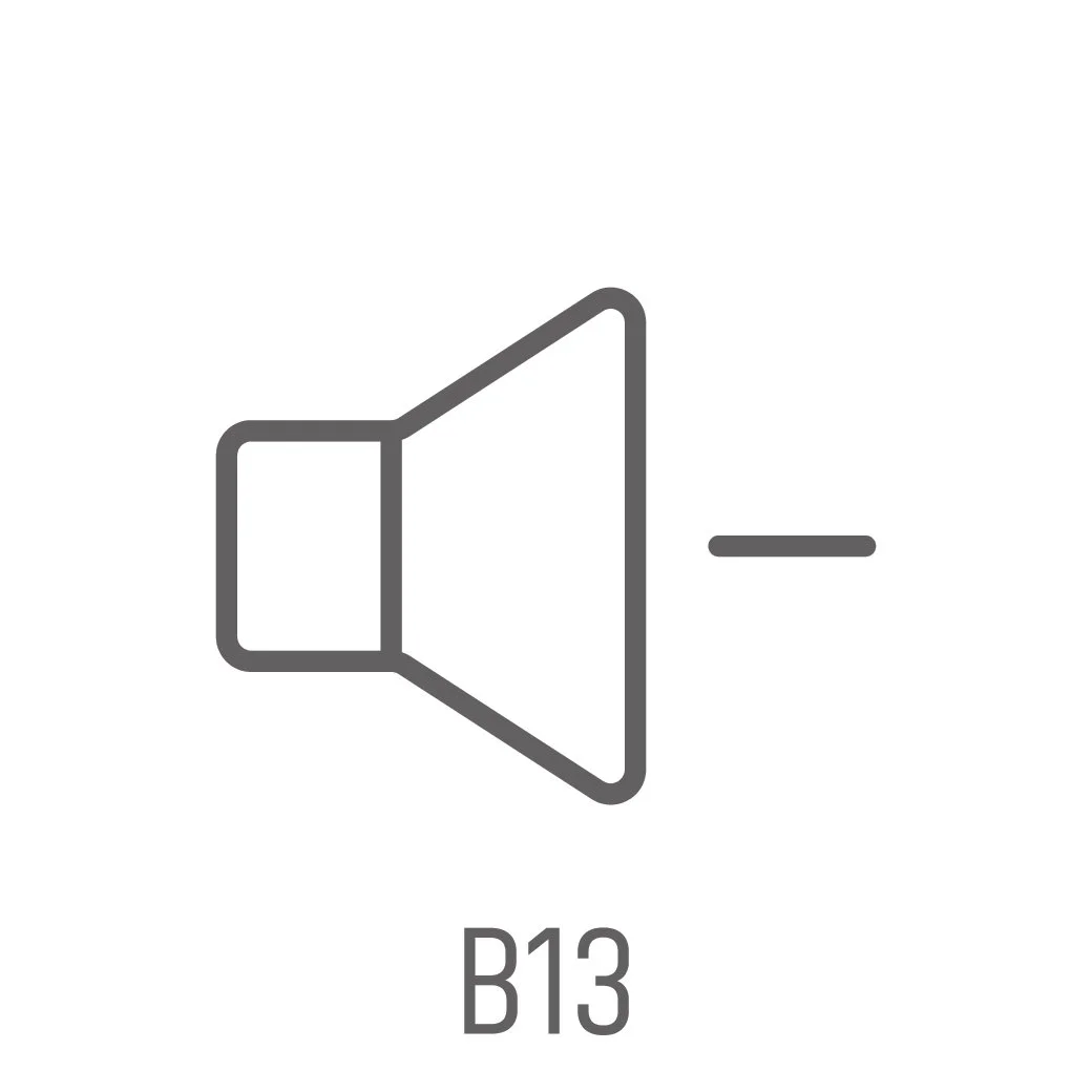 Audio and video icons for engraved buttons and switches