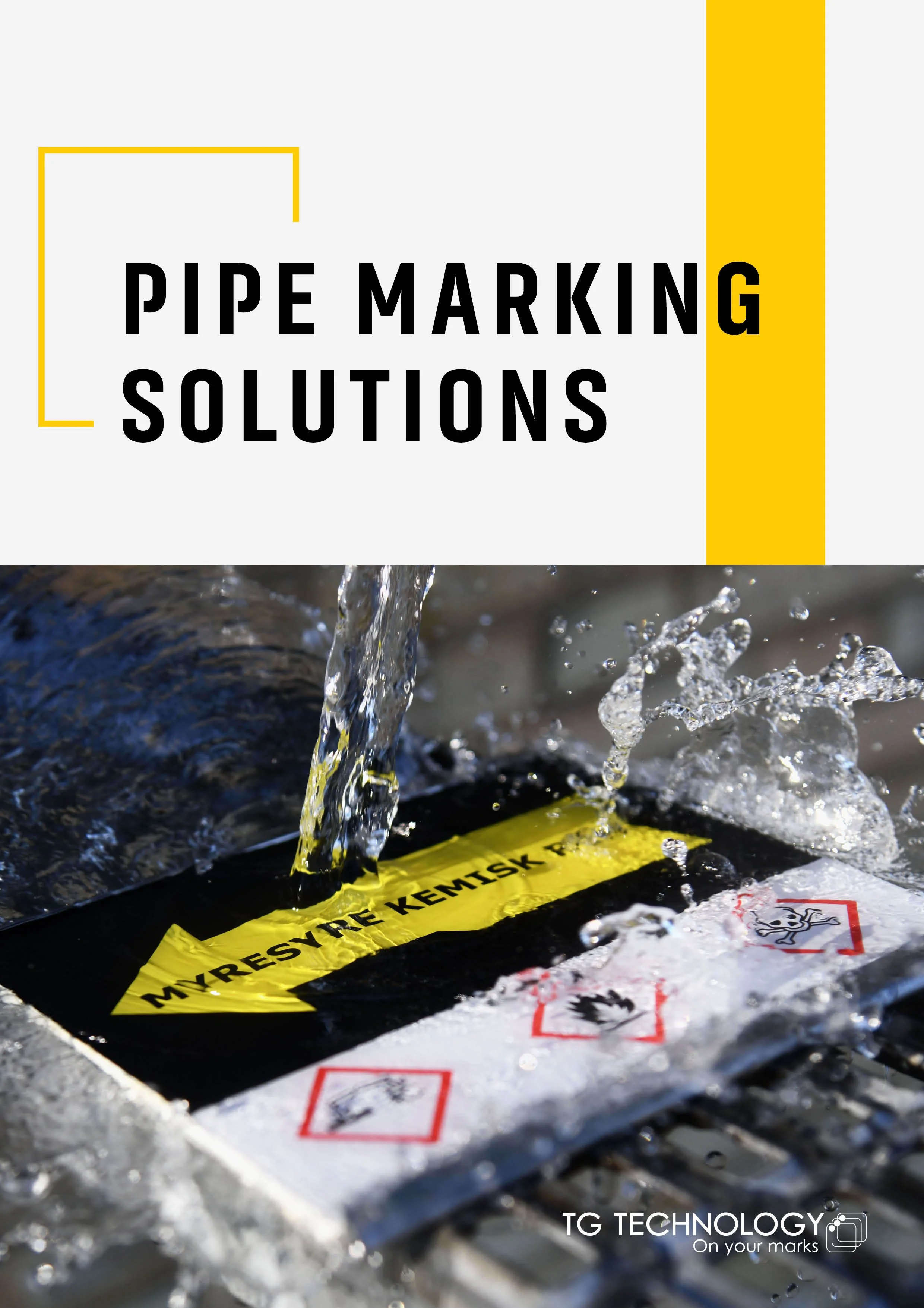 Brochure about industrial pipe marking solutions