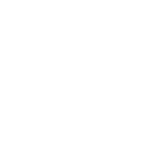 Black and white logo featuring a cross-shaped design with four rounded cutouts and a circular border.