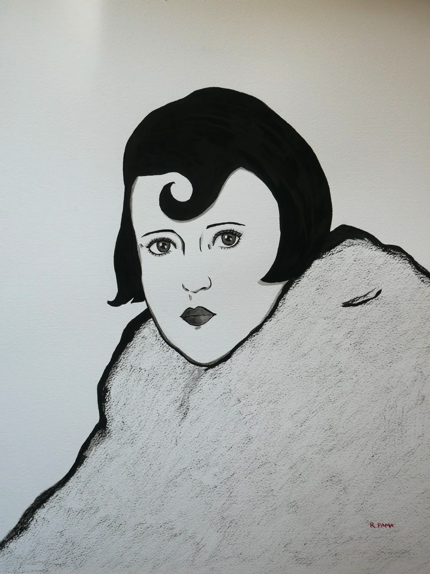 Adela 
(2025)
Ink on Paper
39,5 cm x 49,5 cm

€245