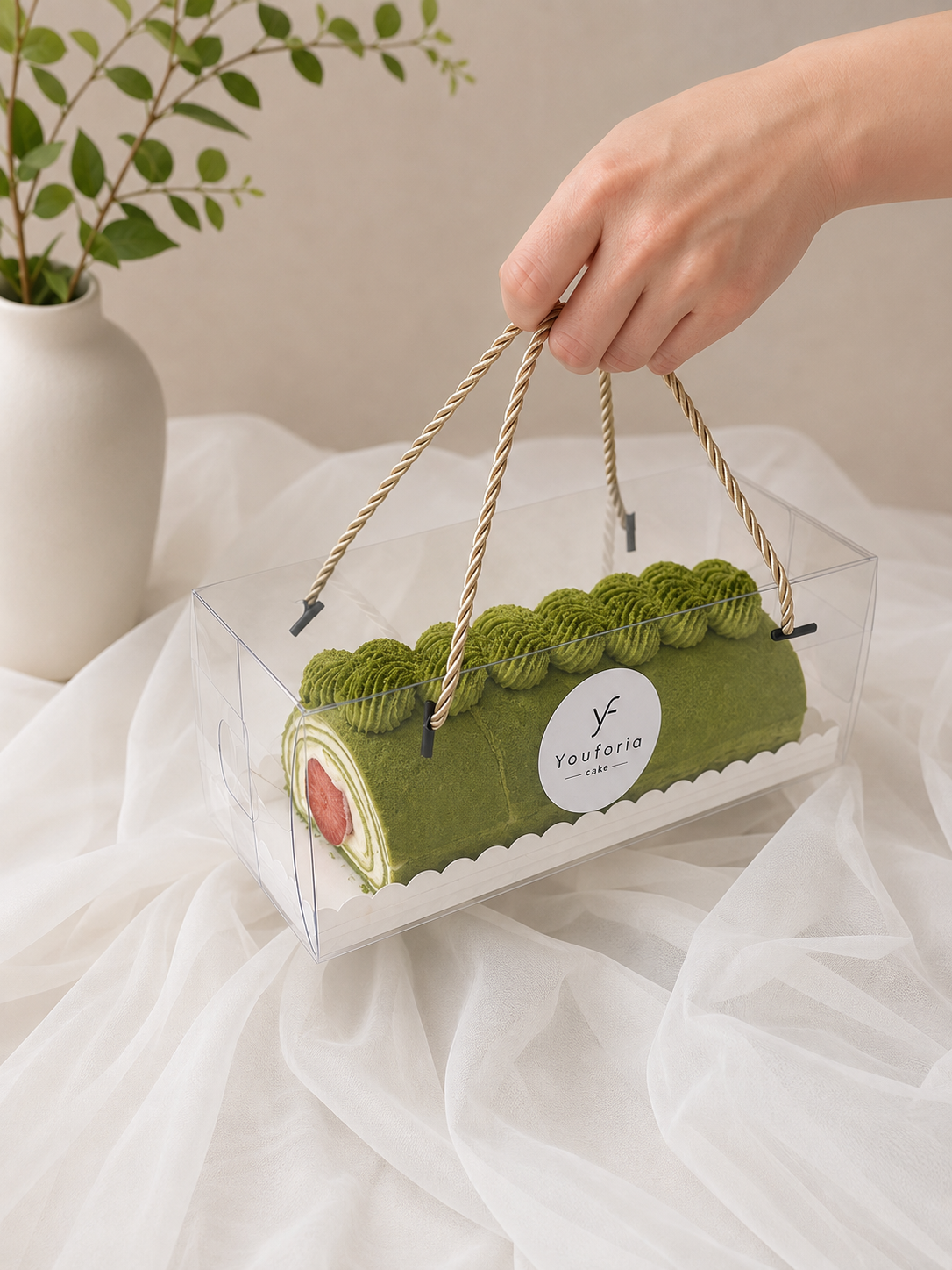 Matcha Crêpe Roll Cake - 22cm