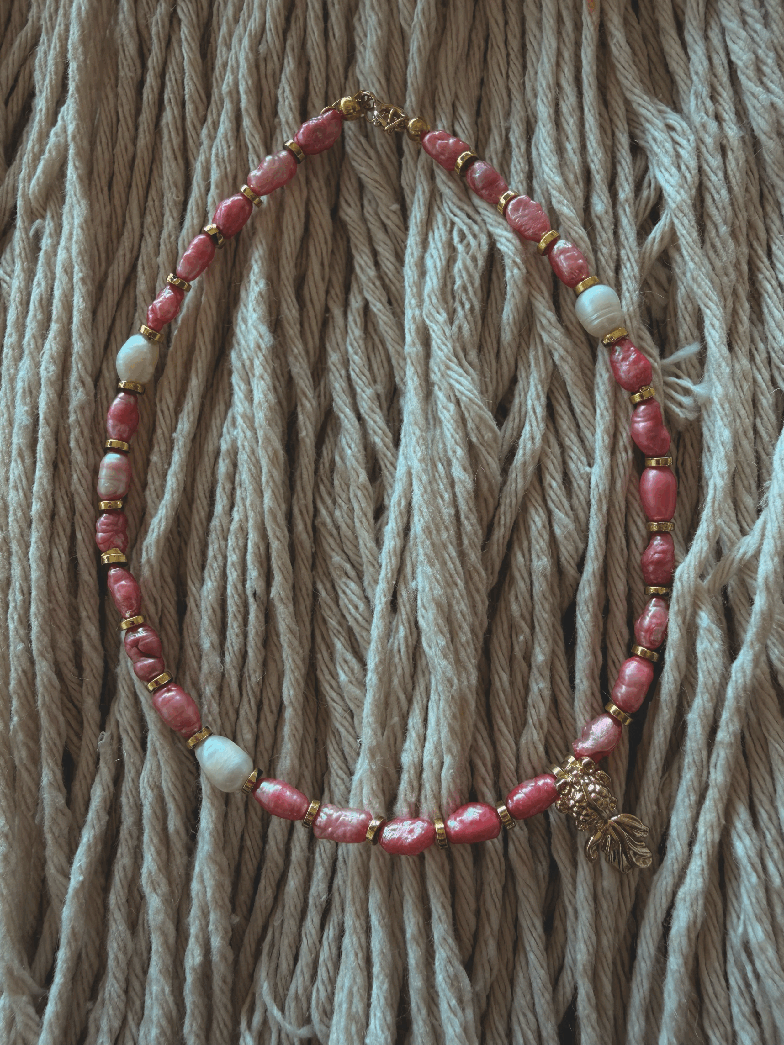 Elegant Pink Freshwater Pearl Ankle Bracelet