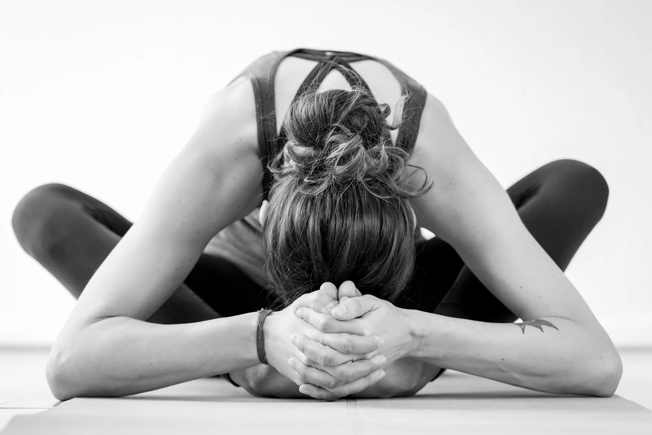 Yogahouding 1: 'Butterfly pose' of Lying 'Butterfly pose'