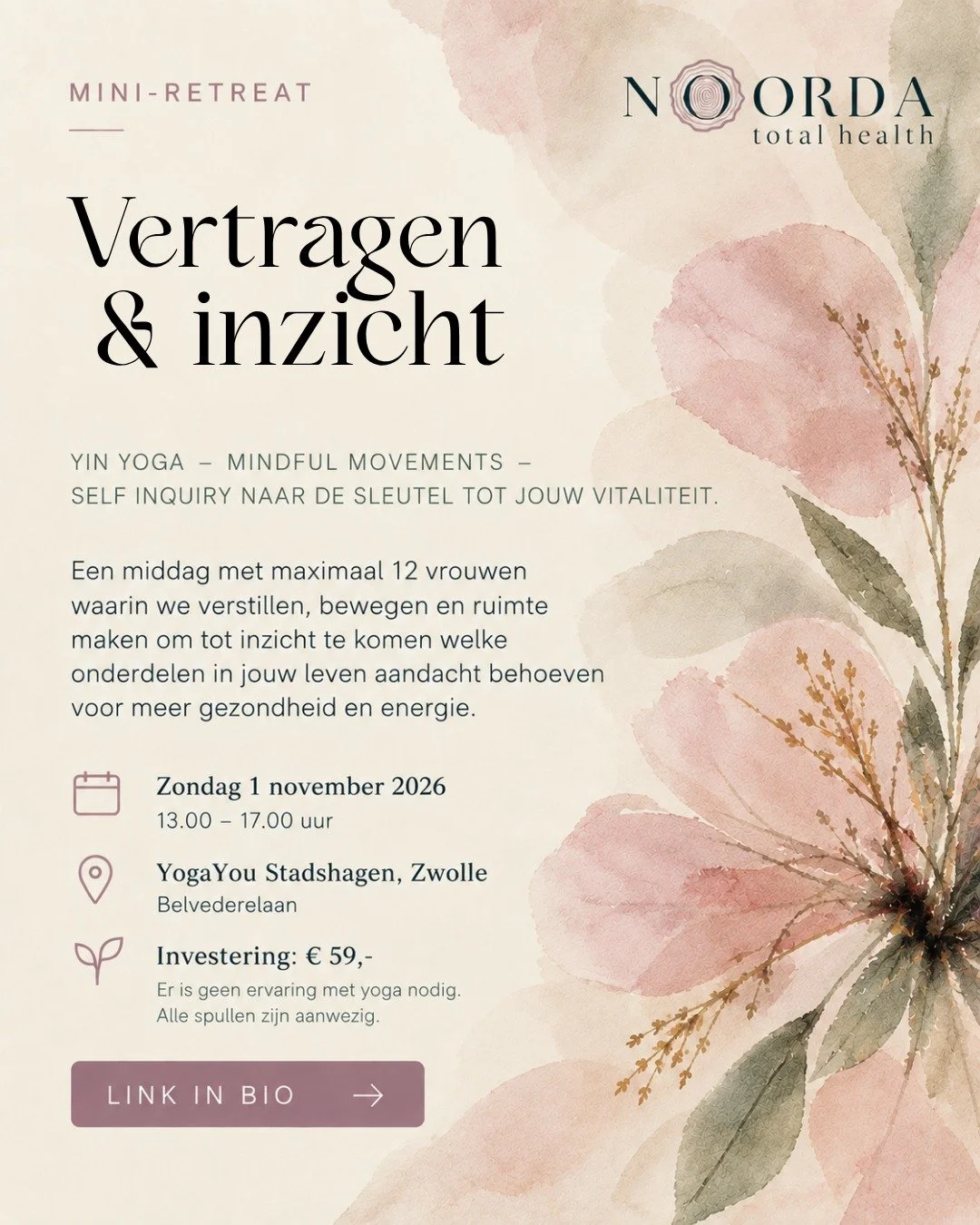 𝐒𝐨𝐦𝐬 𝐢𝐬 𝐡𝐞𝐭 𝐧𝐨𝐝𝐢𝐠 𝐨𝐦 𝐞𝐯𝐞𝐧 𝐭𝐞 𝐯𝐞𝐫𝐭𝐫𝐚𝐠𝐞𝐧.⁣
⁣
Niet om stil te blijven staan, maar juist om weer te kunnen voelen: hoe gaat het eigenlijk met mij? Waar krijg ik energie van? Wat vraagt aandacht? En wat zou op dit moment voo