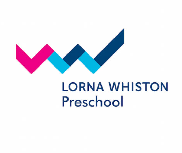 Logo for Lorna Whiston Preschool with colorful check marks and text