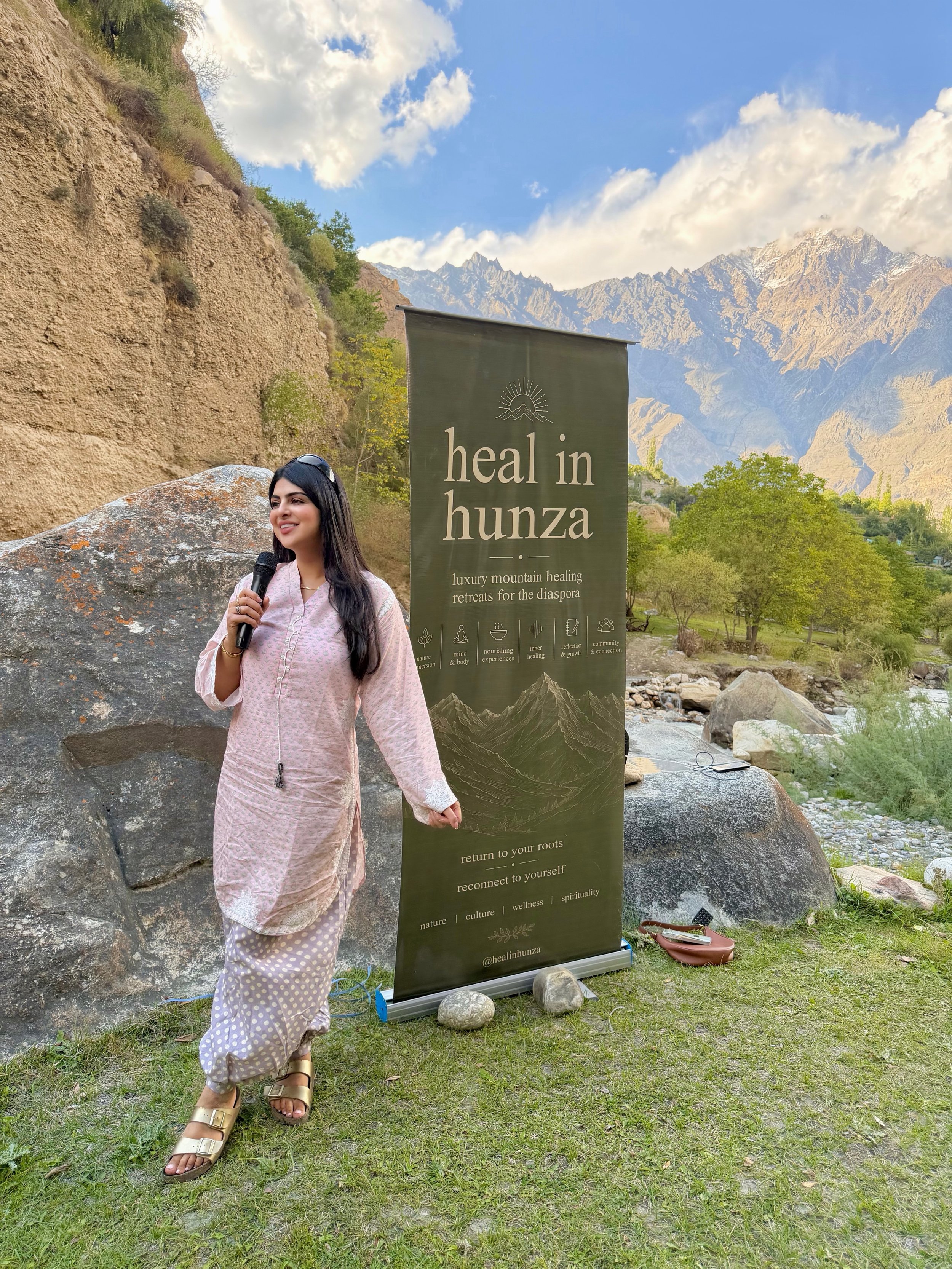 the very first heal in hunza retreat 🥹🤍

i still can&rsquo;t quite put into words what it felt like to watch something that once lived only in my head become real: strangers gathering beneath these mountains, creating, moving, sharing stories and f