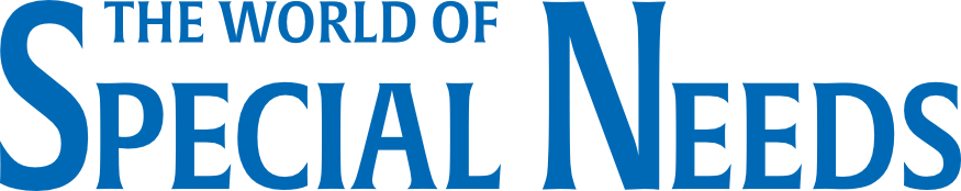Text that reads: 'The World of Special Needs' in blue font.