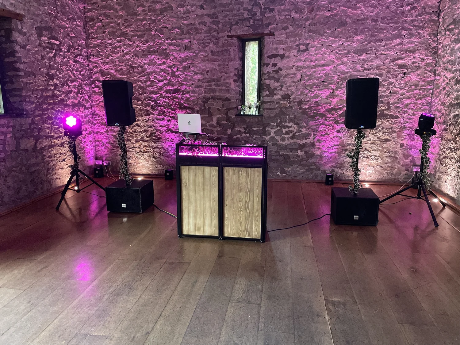 Wedding reception atmosphere created by Gower DJ