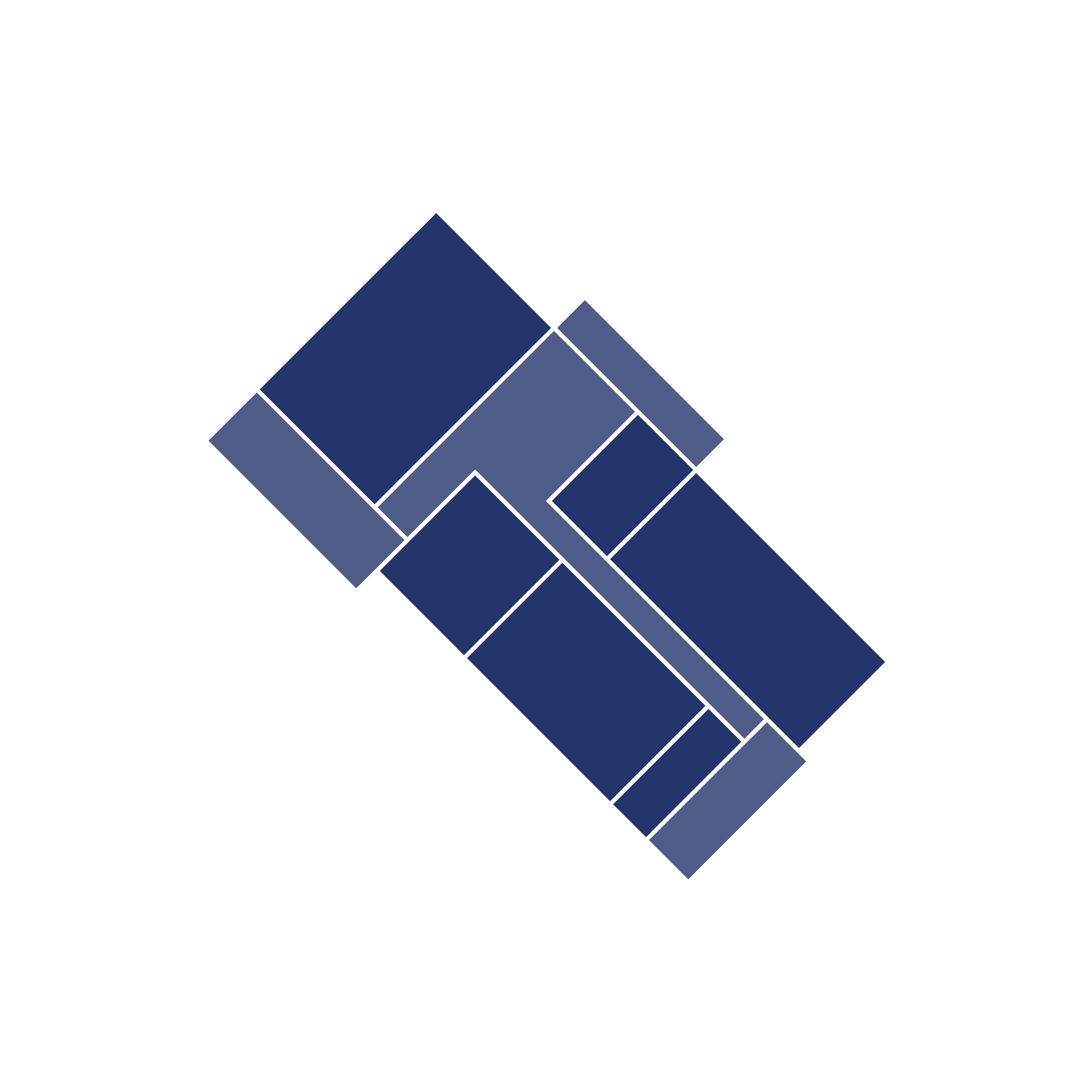 Grafik mit einer blauen Pyramide, die in mehrere Schichten unterteilt ist, auf schwarzem Hintergrund.