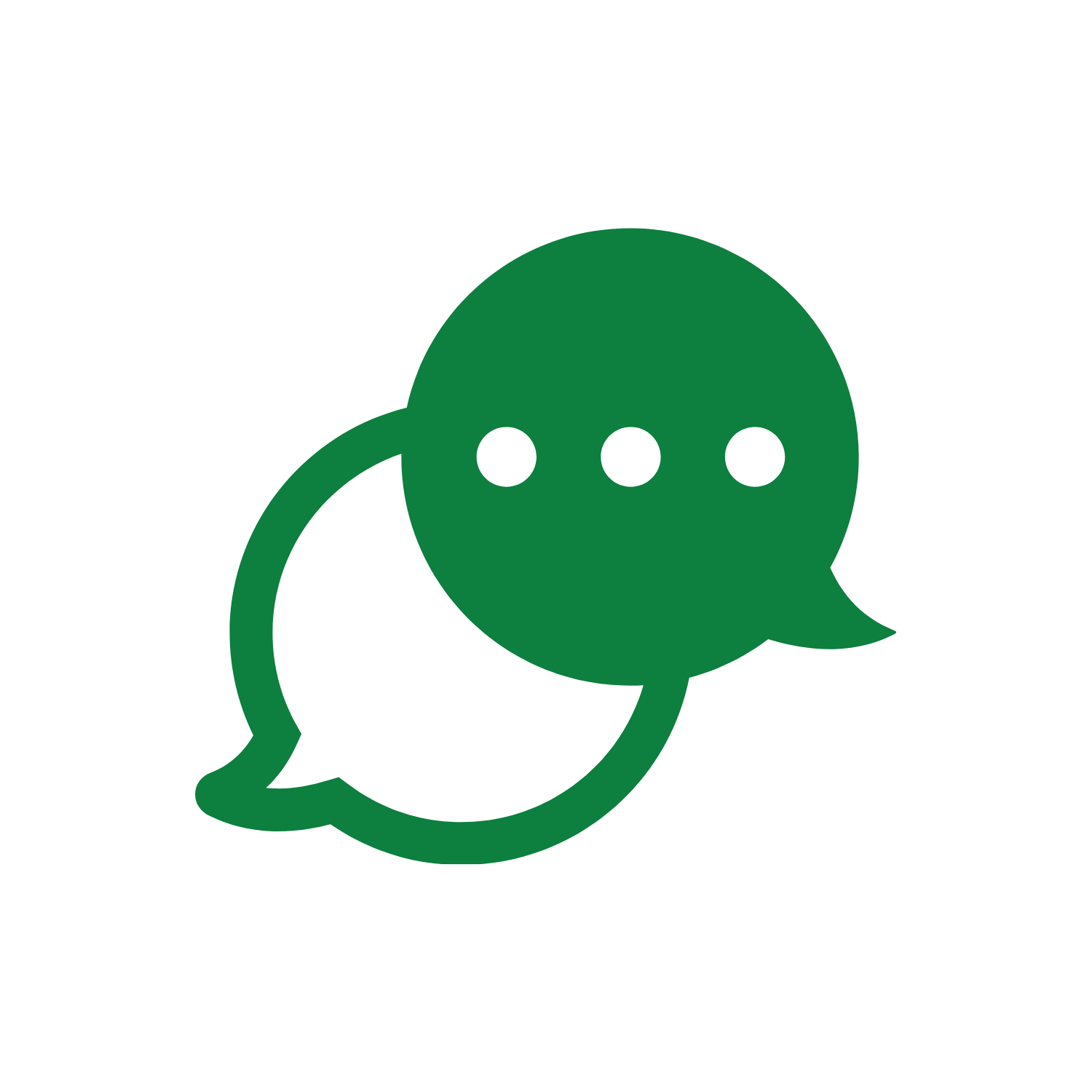 Speech bubbles, representing a chat