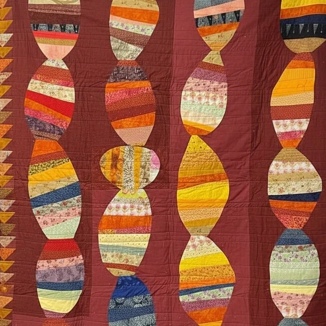 Kinoy, Big Beads, 2015, quilt, 63X68 2.jpg