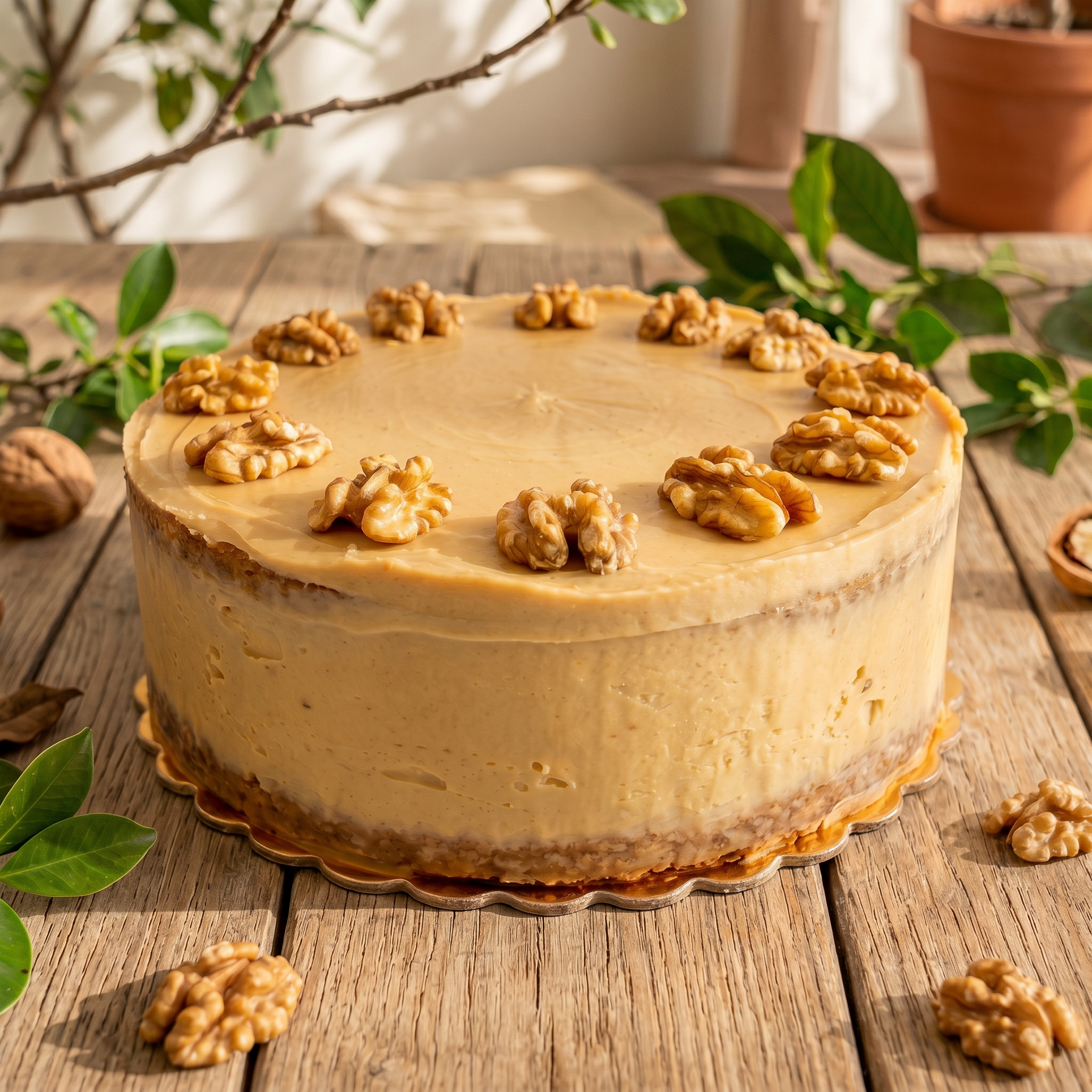 Coffee & Walnut Cake