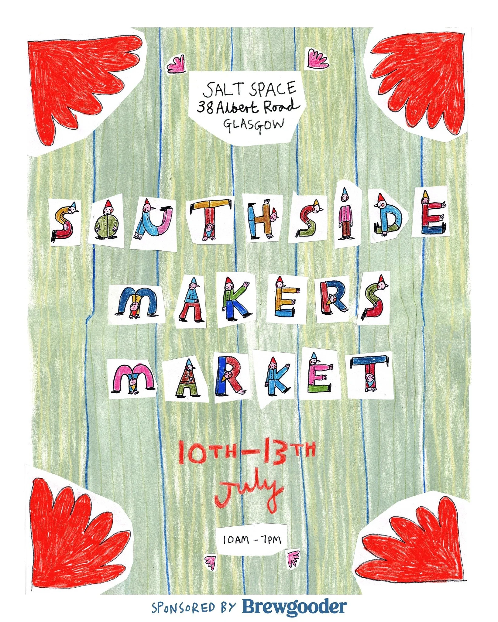 📣 SaltSpace is delighted to announce "Soutside Makers Market" &ndash; a pop-up shop by Eleanor Sykes, Emily Brooks Millar, Dan Banks, HotPinkPress, Meg Devlin &amp; Rosalind Shrinivas

📆 Welcome Party: Fri 10th July, 7-10pm, sponsored by 