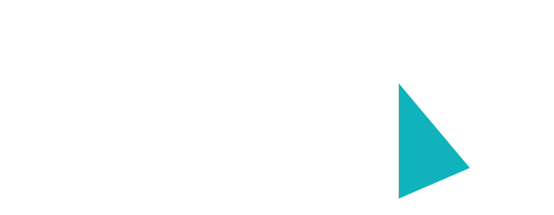 A black icon of a computer monitor with a teal triangle cursor on the right side.