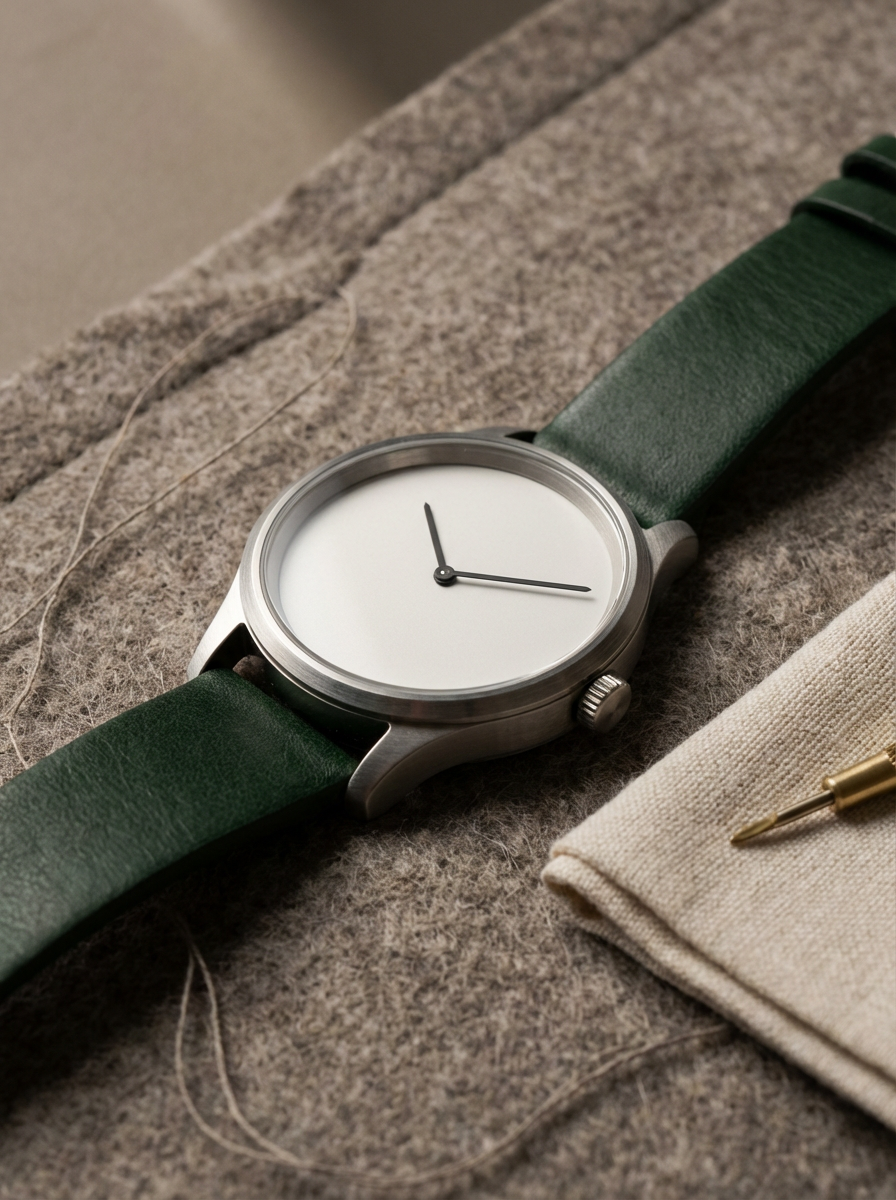 Leather Strap Watch