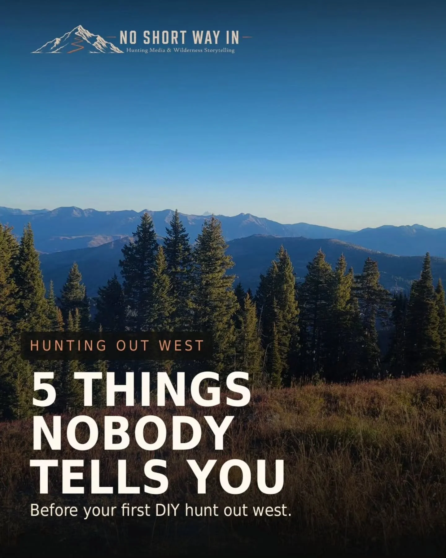 Nobody tells you that you'll glass more than you walk.

Save this one if you've got a first western hunt coming.

The stuff that actually catches guys off guard out here isn't the gear or the tag process. It's this:

&rarr; You'll spend more of the d