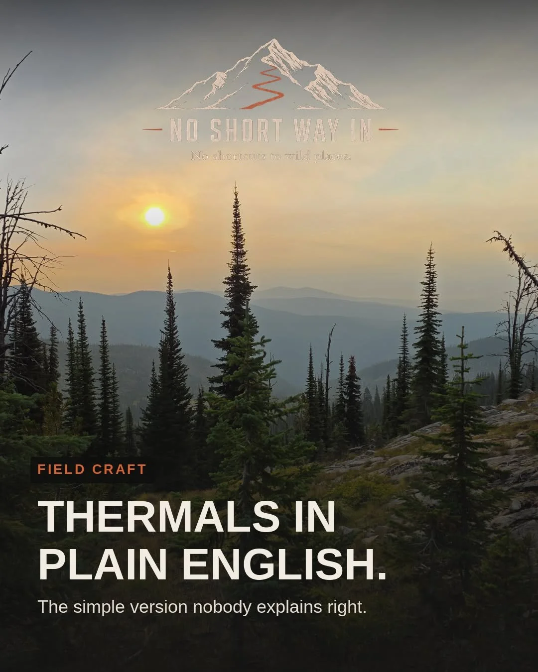Thermals in plain English.

Warm air rises in the morning, cold air sinks at night. That's it. But if you don't plan around it, it'll blow every stalk you make.

Swipe for the simple version nobody explains right.

Save this &mdash; you'll want it at