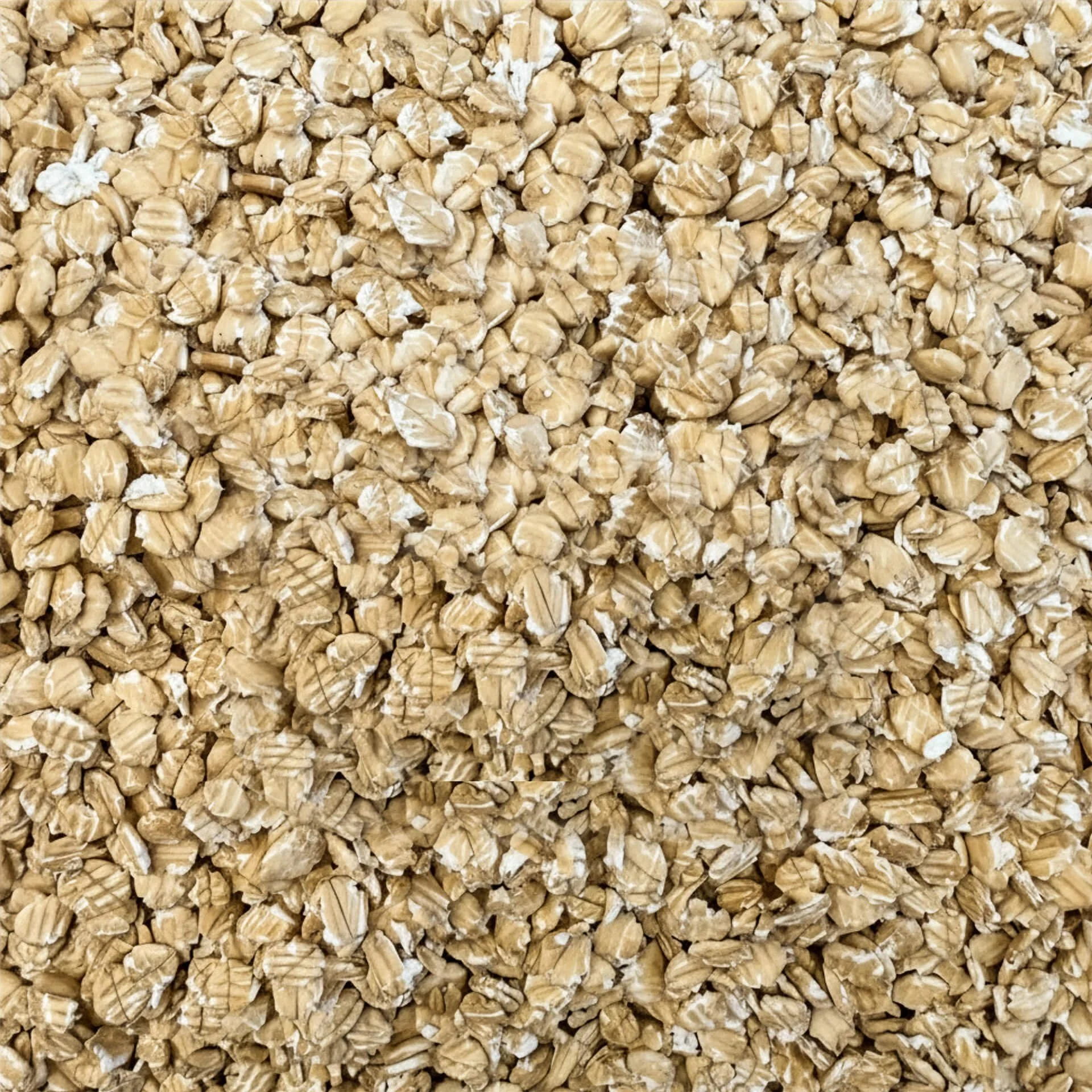 Close-up of flaked wheat grains.