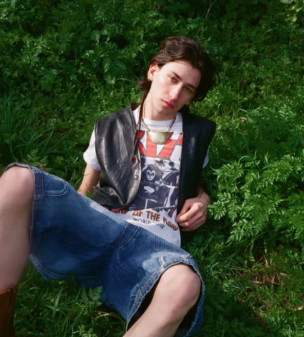 Model wearing vintage clothing from Beyond Retro UK