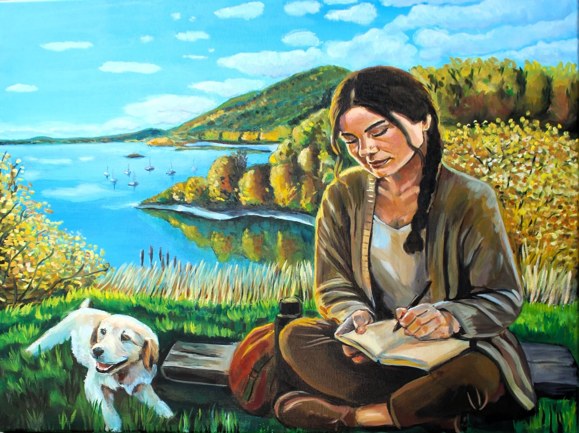 Writen by the lake