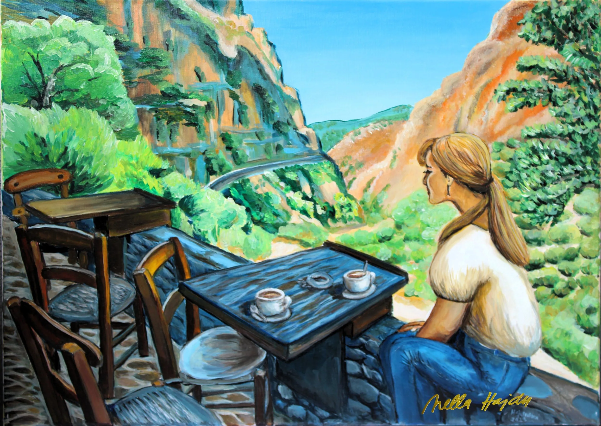 View from a Cretan Taverna