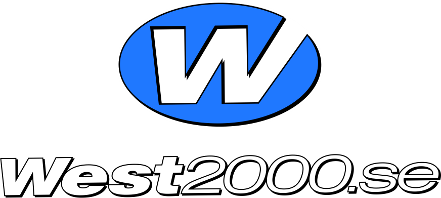 West2000.se logo with a blue oval and white letters 'W' in the center.
