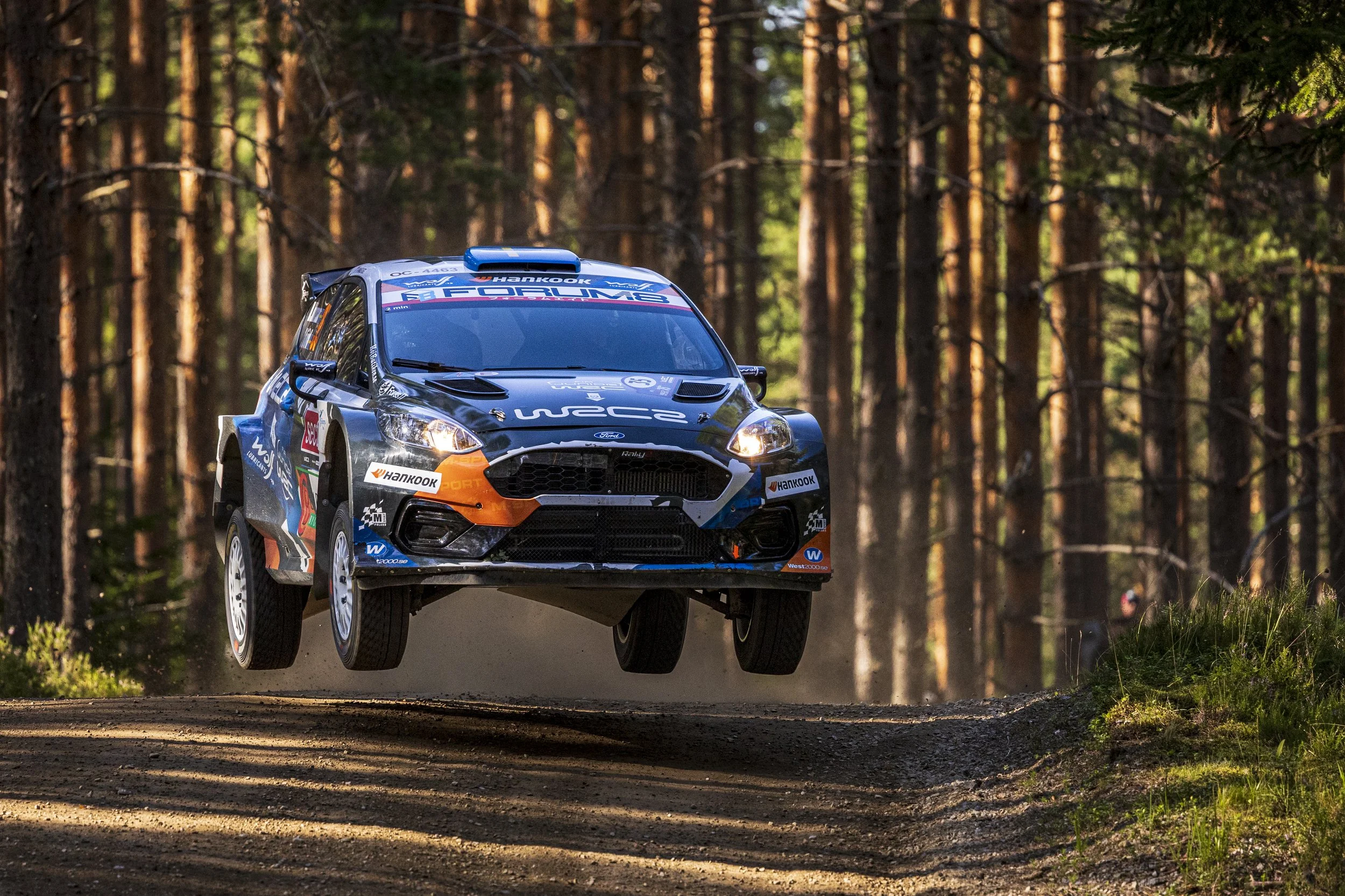 Mille Johansson concludes WRC2 season with sixth place at Rally Finland