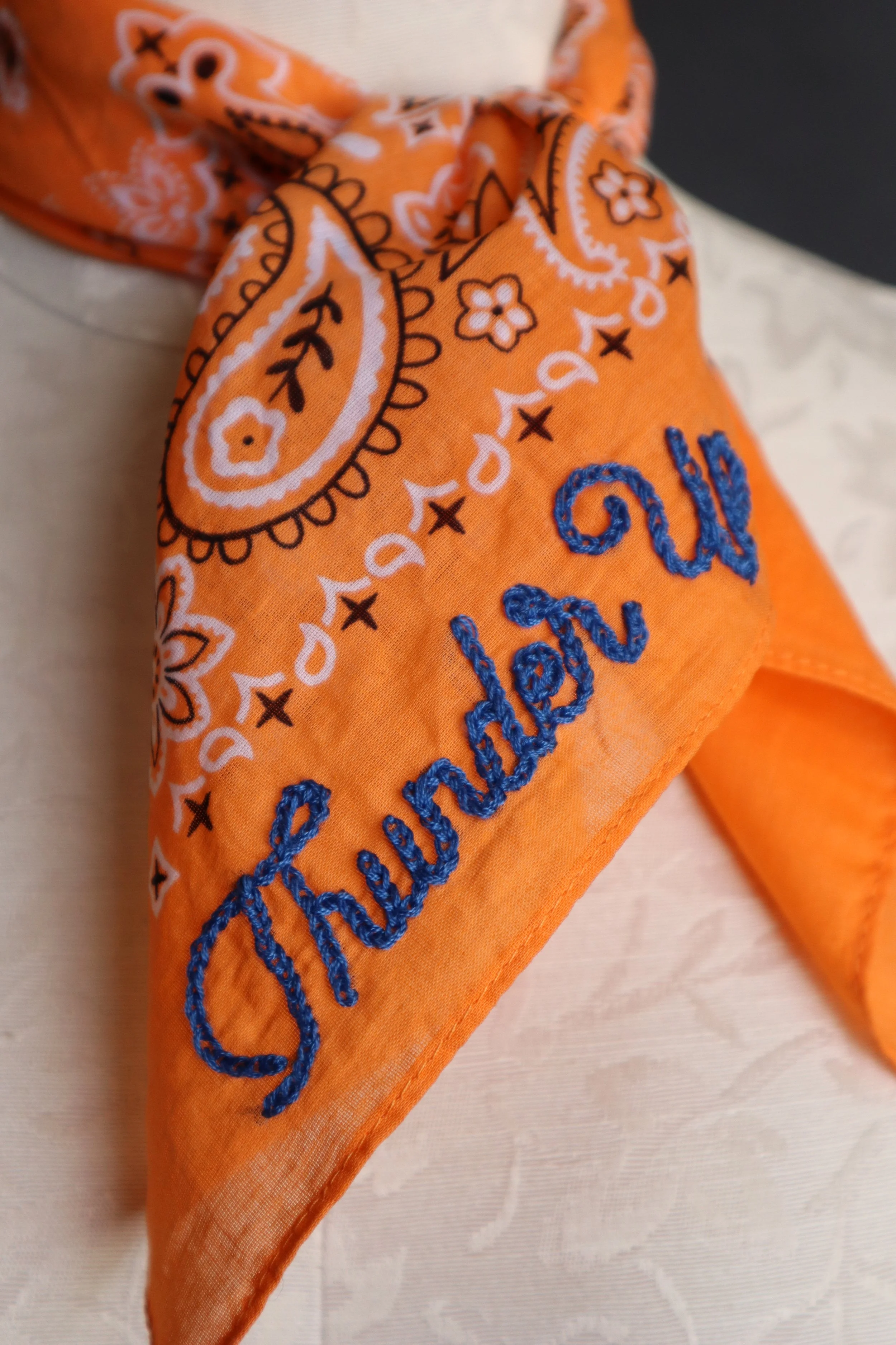 Thunder Up Embroidered Bandana OKC Thunder 1.JPG