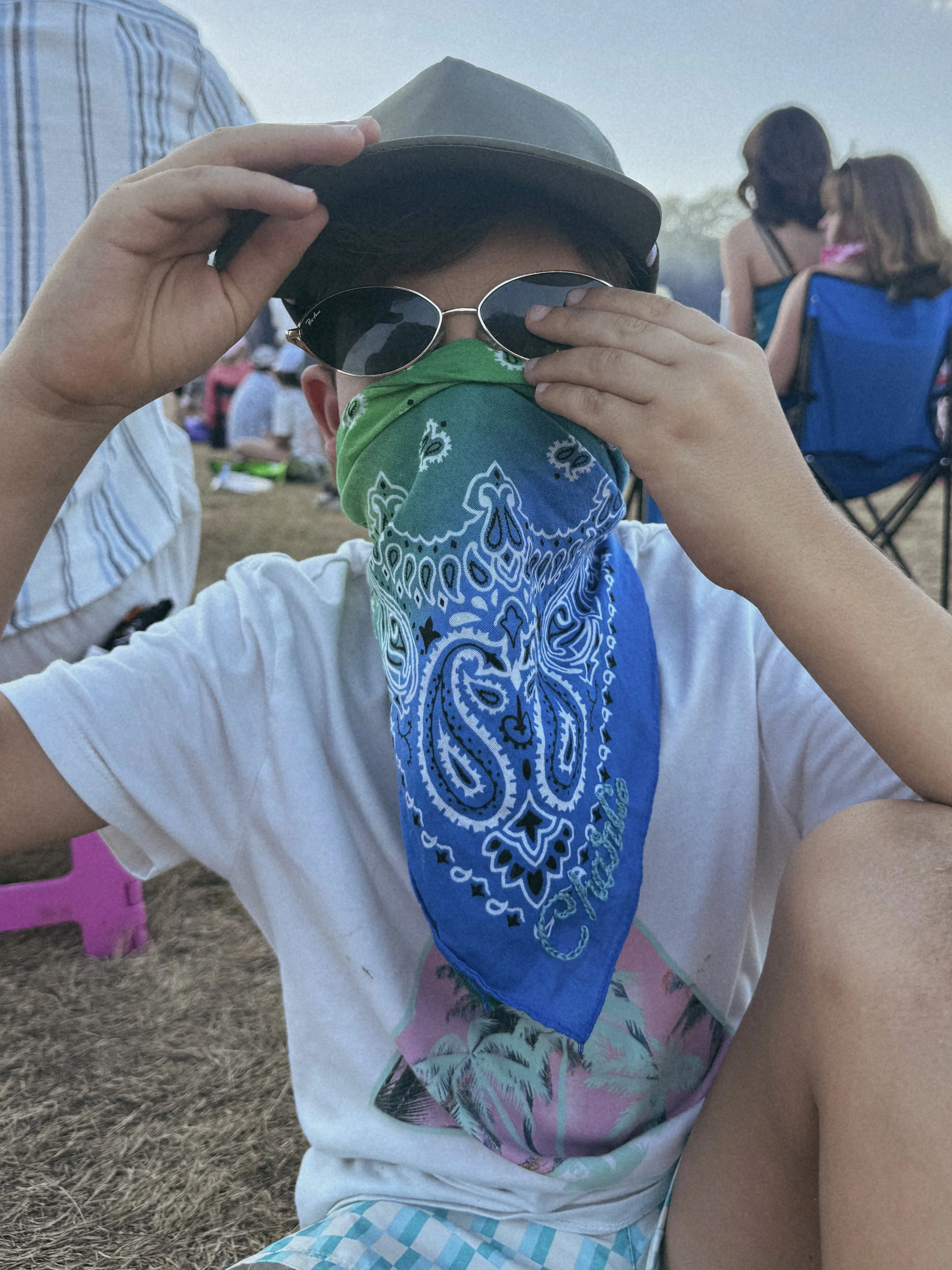 Babes and Bandits Ombre Personalized Bandanas Blue Green.jpg