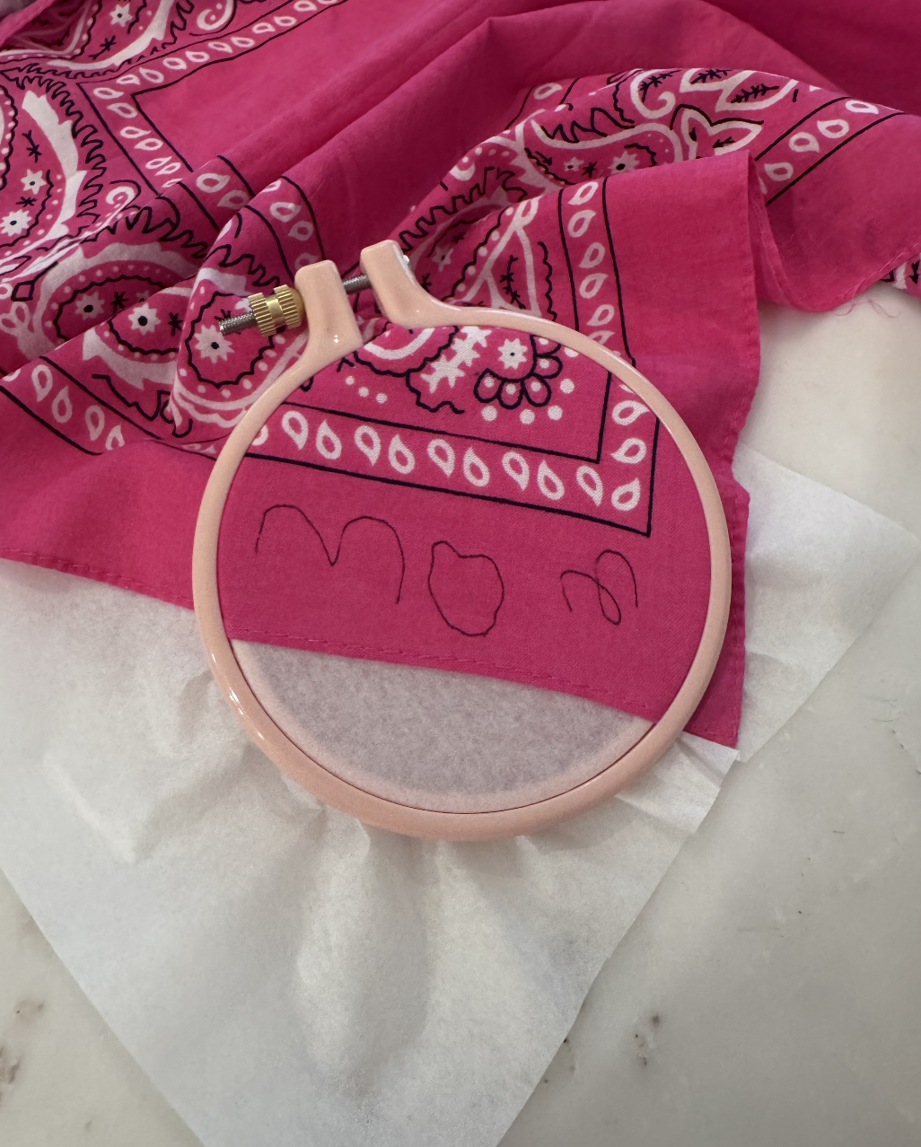 Babes and Bandits Handwriting Keepsake Bandana Kids 3.png