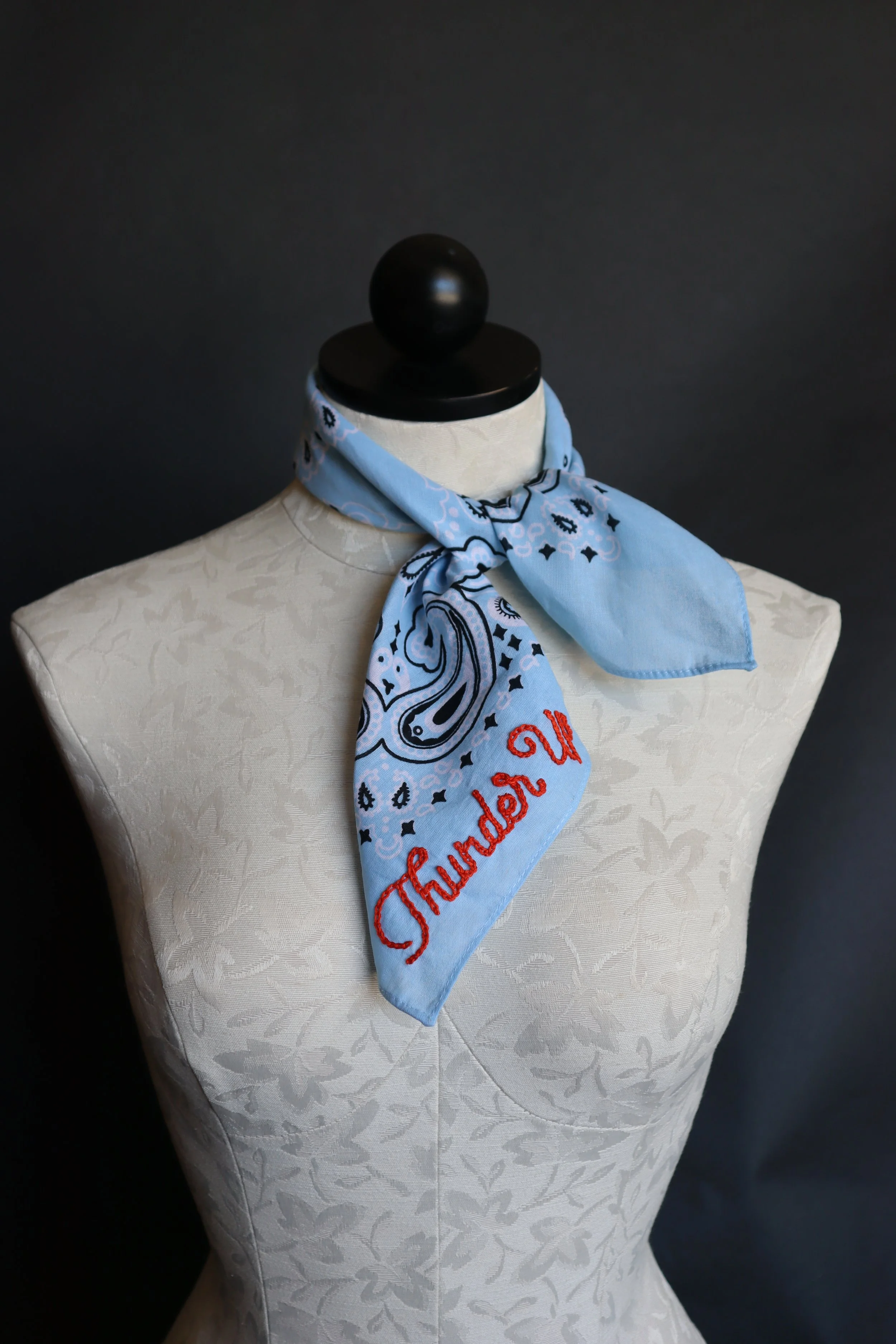 Thunder Up Embroidered Bandana OKC Thunder Blue 3.JPG