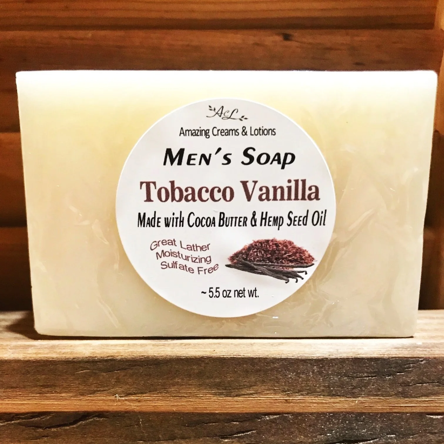 Men's Cocoa Butter & Hemp Seed Oil Soap