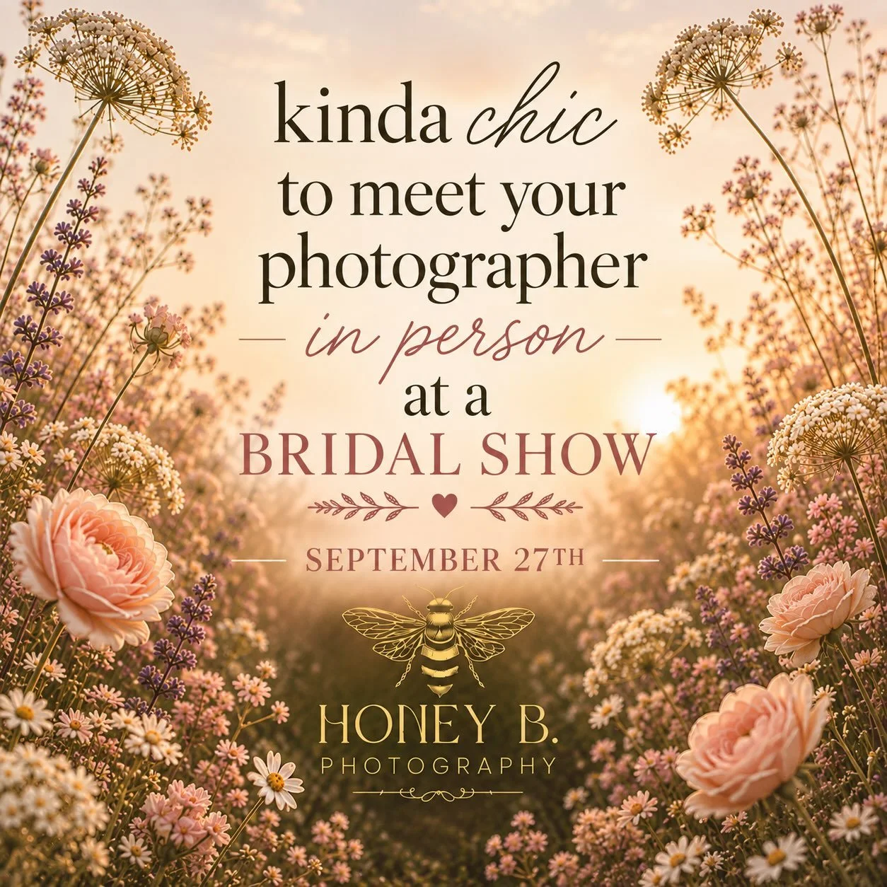 Looking forward to meeting beautiful brides @ The Great Bridal Expo September 27, 2026, 12:00 PM &ndash; 4:00 PM in the ballroom of the Sheraton Hotel. If you haven't already, get your tickets @thegreatbridalexpo
👰🏻&zwj;♀️🤍💍

#kindachic #bridalsh